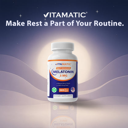 Melatonin 3mg - 365 Fast Dissolve Tablets