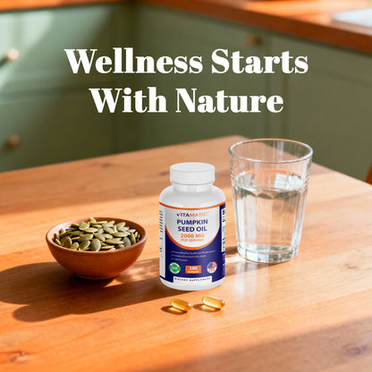 Pumpkin Seed Oil 2000mg Softgel - 180 Softgels