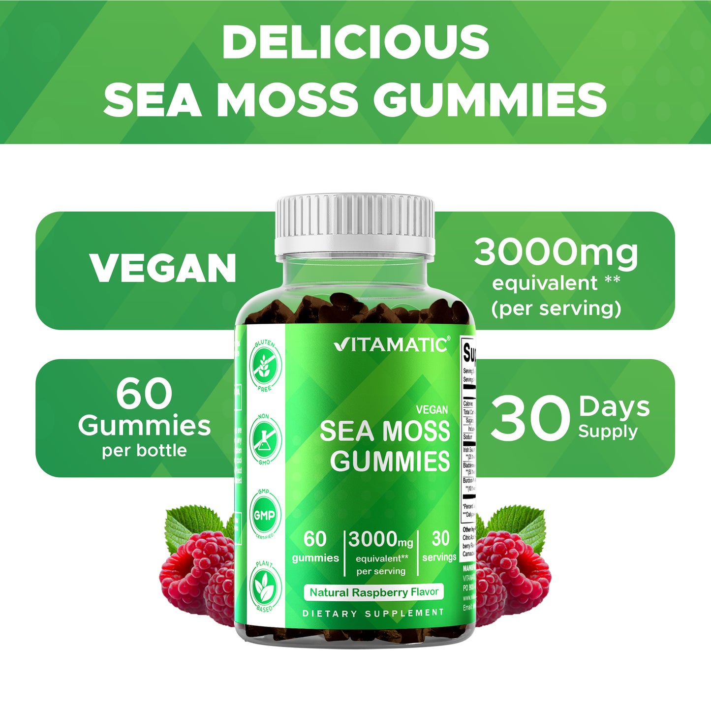 Irish Sea Moss - 60 Vegan Gummies