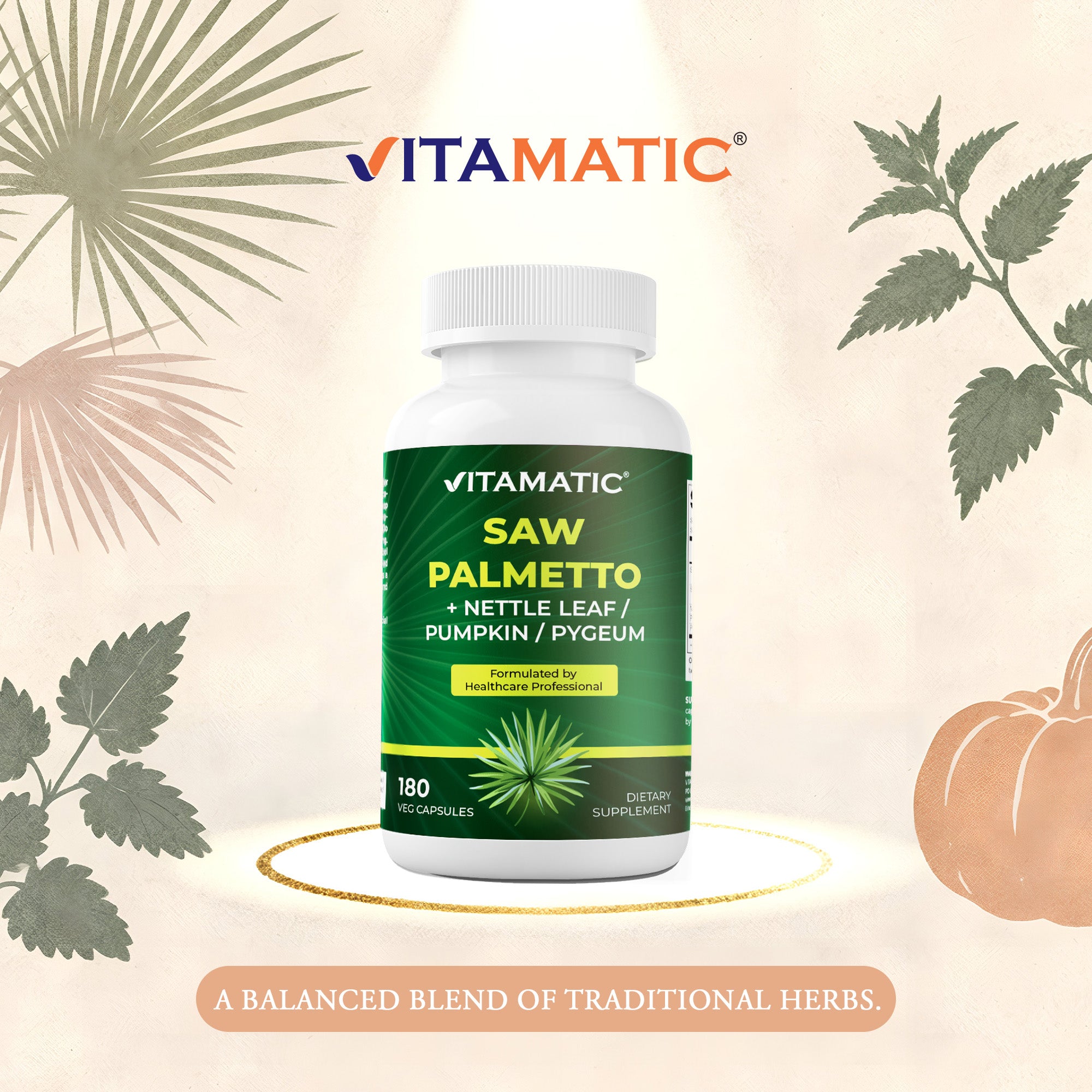 Prostavia Saw Palmetto Prostate 1619 Complex – 60 Capsules – Urinary Health Support W/ Beta-Sitosterol, Zinc, Lycopene – USA Made