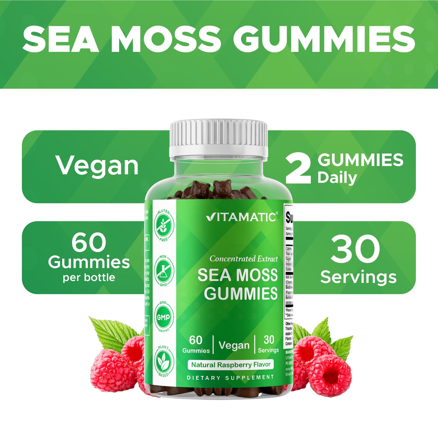 Irish Sea Moss - 60 Vegan Gummies