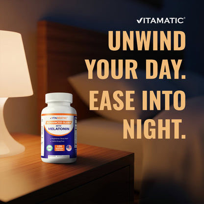 Advanced Sleep Aid with Melatonin - 120 Vegetable Capsules