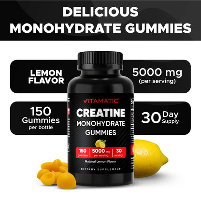 Creatine Gummies 5000mg per Serving, 150 Gummies