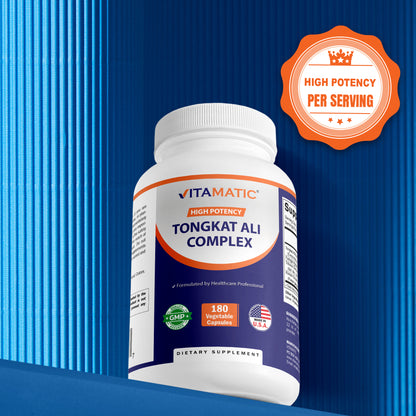 Tongkat Ali Extract 200 :1 Extract for Men (Longjack) Eurycoma Longifolia  1800 mg - 180 Capsules
