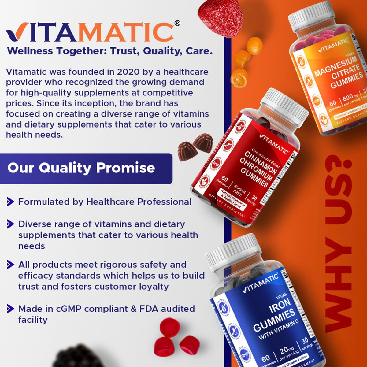 Vitamatic Sugar-Free Melatonin 60mg, 60 Gummies