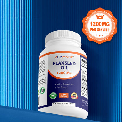 Flaxseed Oil 1200 mg 120 Softgels