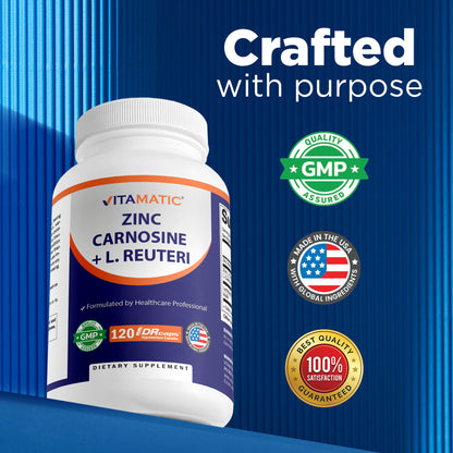 Zinc Carnosine + L. Reuteri 10B CFU Capsules