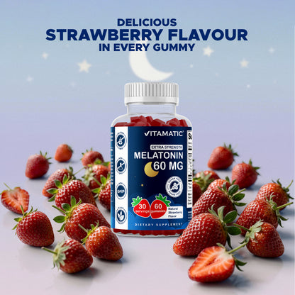 Vitamatic Sugar-Free Melatonin 60mg, 60 Gummies