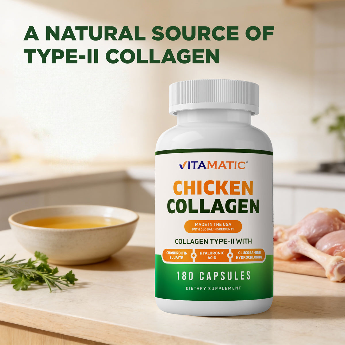 Chicken Collagen 3000mg per Serving Capsules