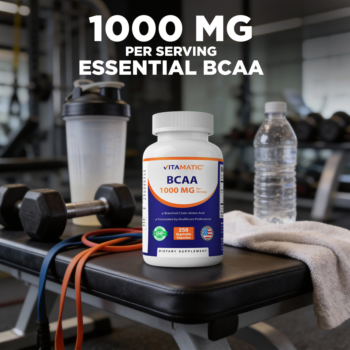 BCAA 1000mg per Serving Capsules
