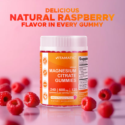 Magnesium Citrate Gummies 600mg per Serving - 240 Count