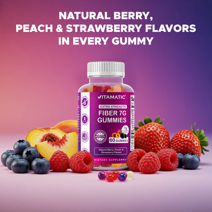 Vitamatic Fiber 7G per Serving, 60 Gummies