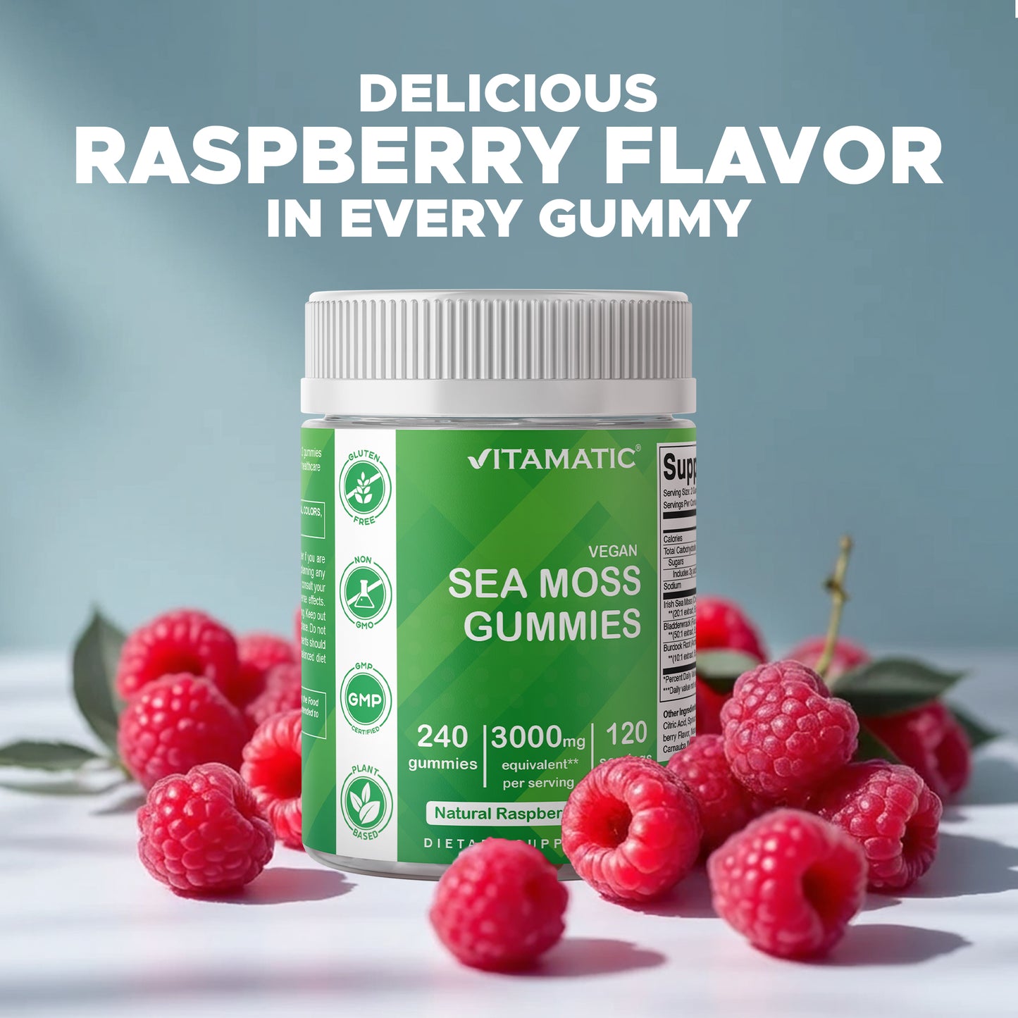 Irish Sea Moss Gummies - 3000 mg - 240 Vegan Gummies