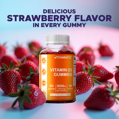 Vitamin D3 5000 IU - 60 Gummies