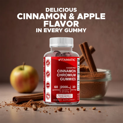 Sugar Free Cinnamon with Chormium 60 Gummies