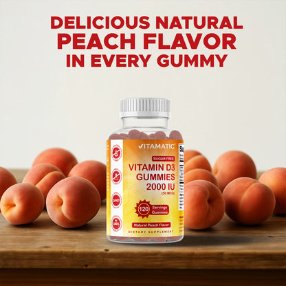 Sugar Free Vitamin D3 2000 IU - 120 Gummies