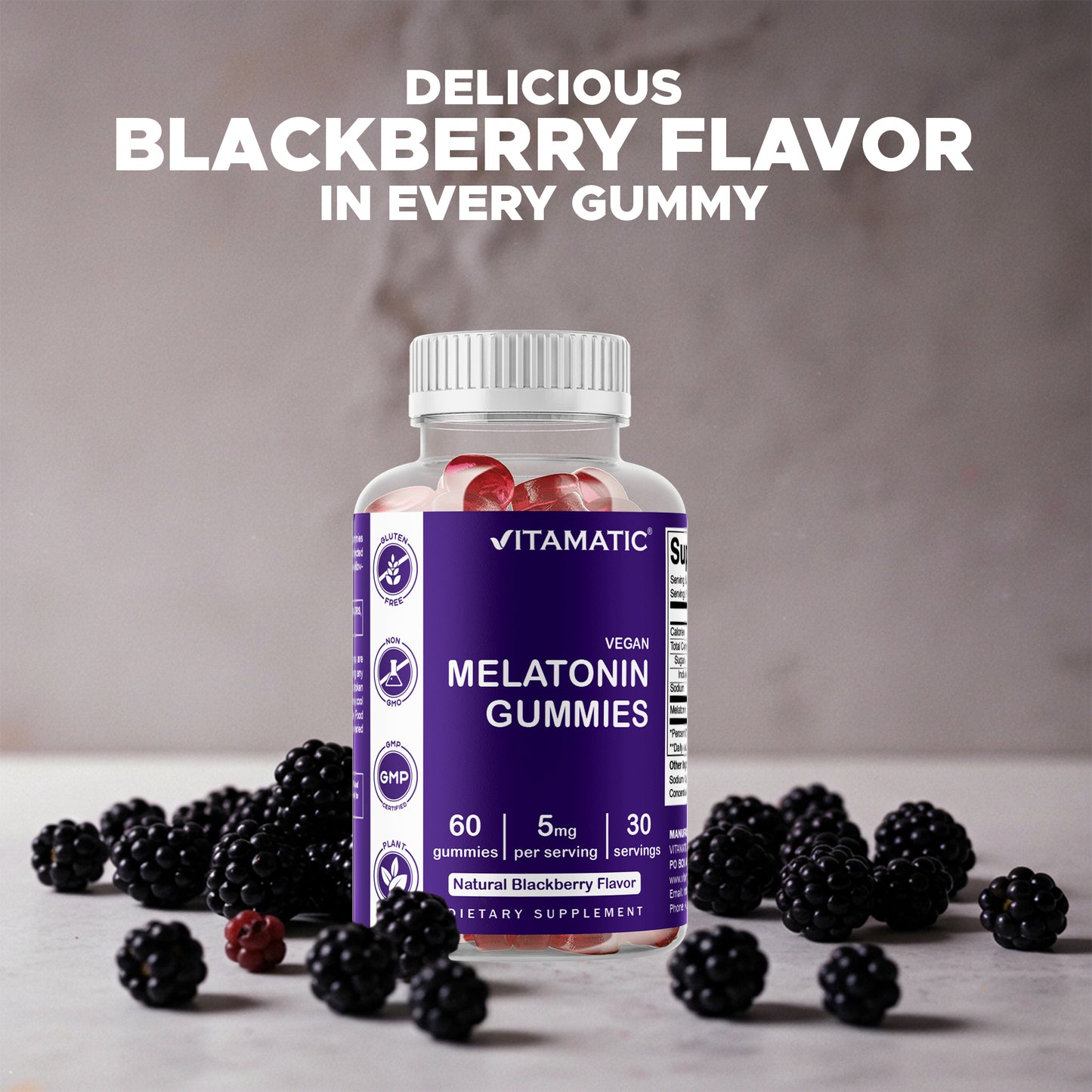 Melatonin 5 mg 60 Vegan Gummies