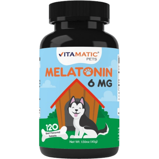 Melatonin for Dogs 6 mg -  120 Beef Flavored Chewable Tablets