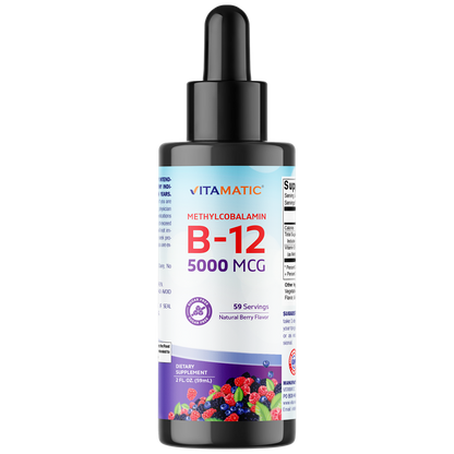 Liquid B12 Methyl B12 5000 mcg 2 OZ