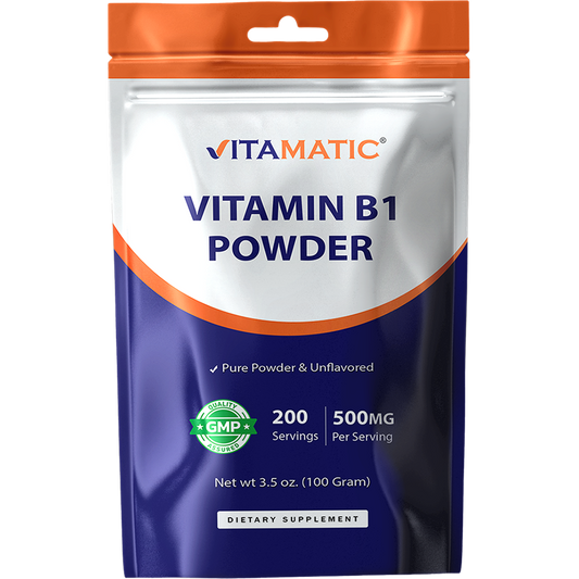 Vitamin B1 Pure Powder - 100 Grams (Thiamine Mononitrate)
