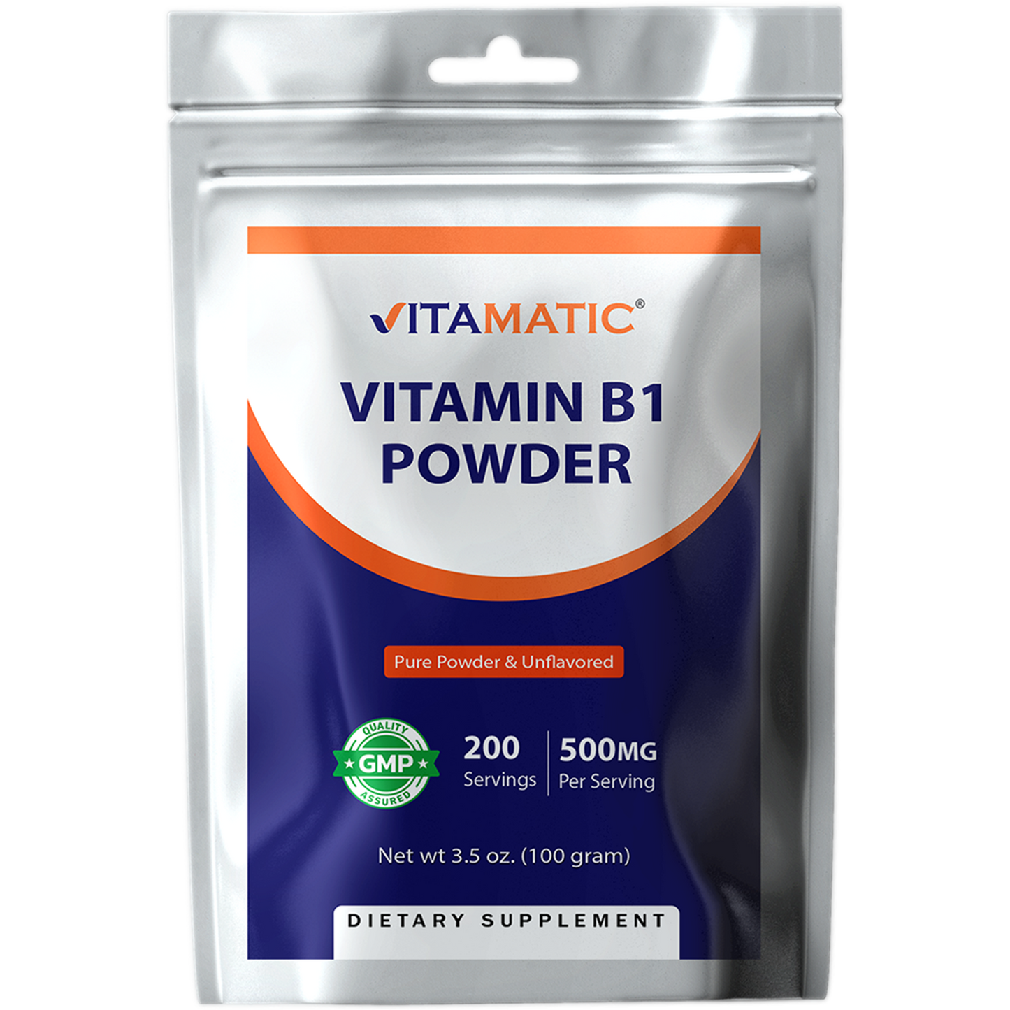 Vitamin B1 Pure Powder - 100 Grams (Thiamine Mononitrate)