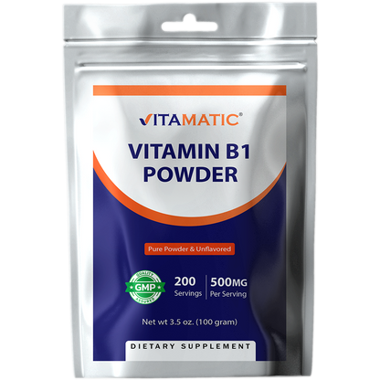 Vitamin B1 Pure Powder - 100 Grams (Thiamine Mononitrate)