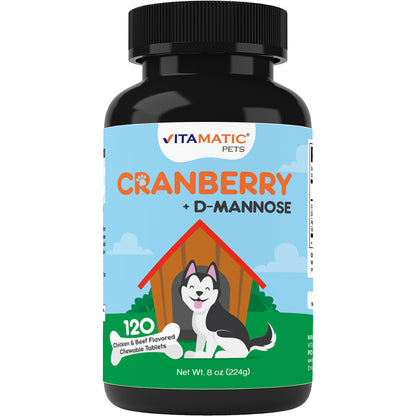 Cranberry for Dogs - 120 Chewable Tablets