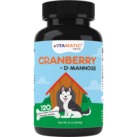 Cranberry for Dogs - 120 Chewable Tablets
