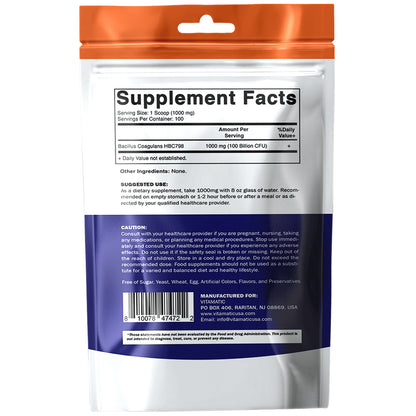 Bacillus Coagulans Powder 100 Gram - 100 Servings