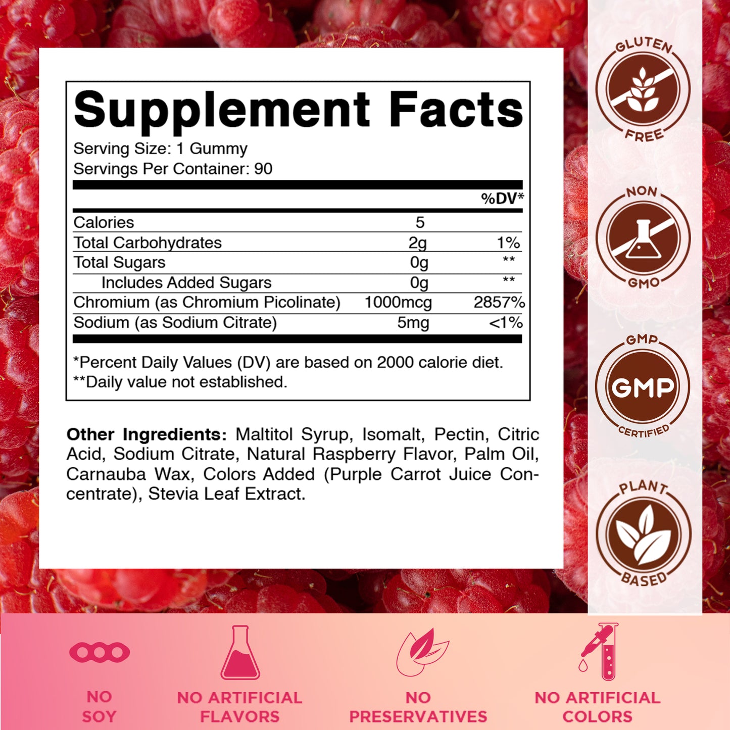 Vitamatic Chromium Picolinate 1000 mcg - 90 Gummies