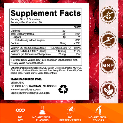 D3 K2 60 Gummies