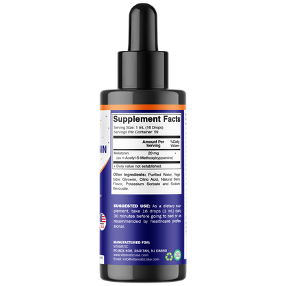 Melatonin 20mg Liquid Drops 2 Fluid Ounce