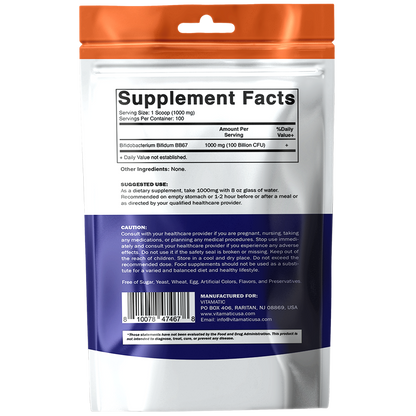 Bifidobacterium Bifidum Probiotic Powder 100 Gram | 100 Servings