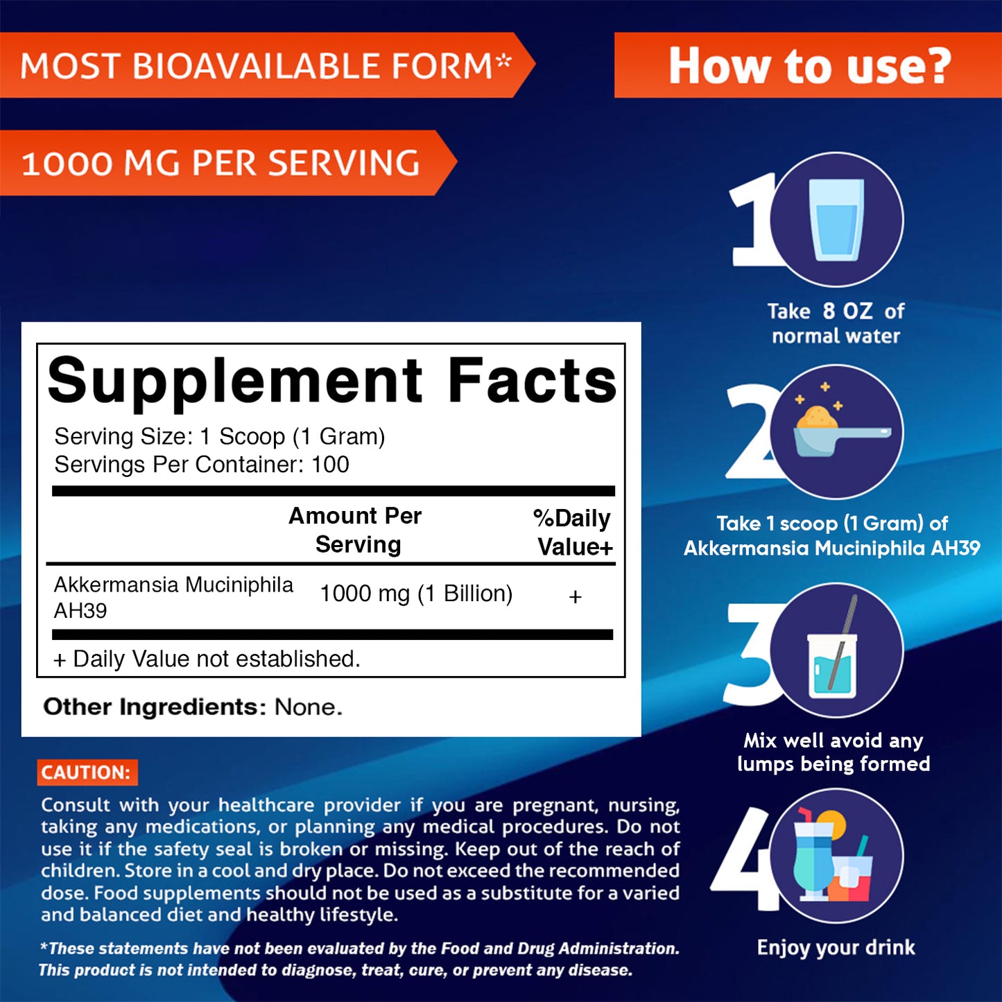 Akkermansia Muciniphila Gut Health - 100 Gram Powder