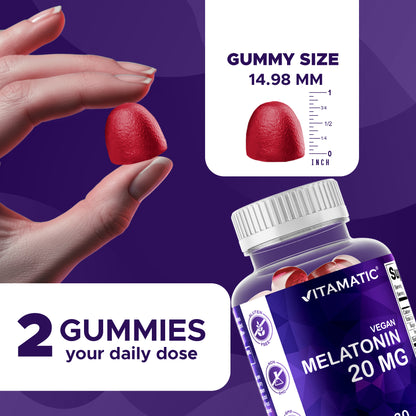 Melatonin 20mg - 60 Vegan Gummies