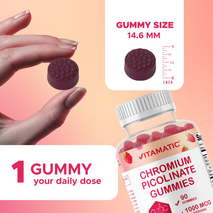Vitamatic Chromium Picolinate 1000 mcg - 90 Gummies
