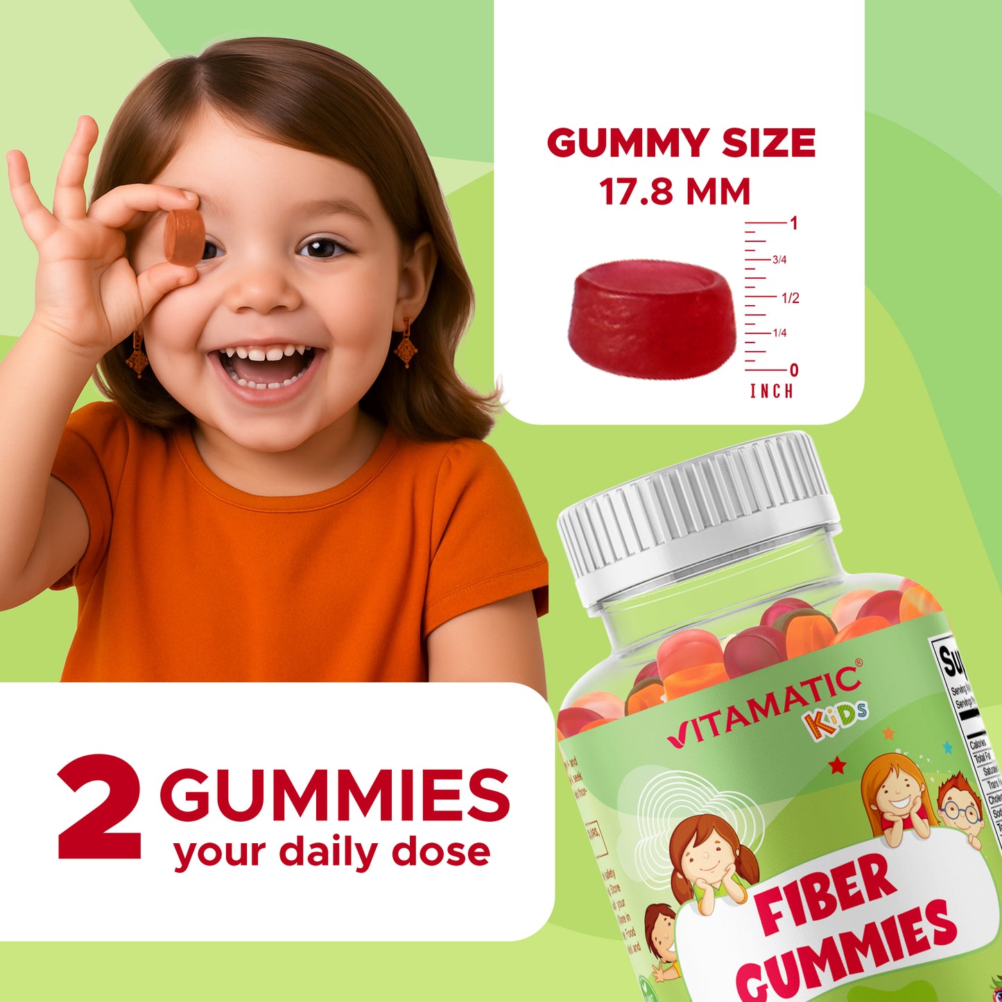 Kids Fiber Gummies - 60 Gummies