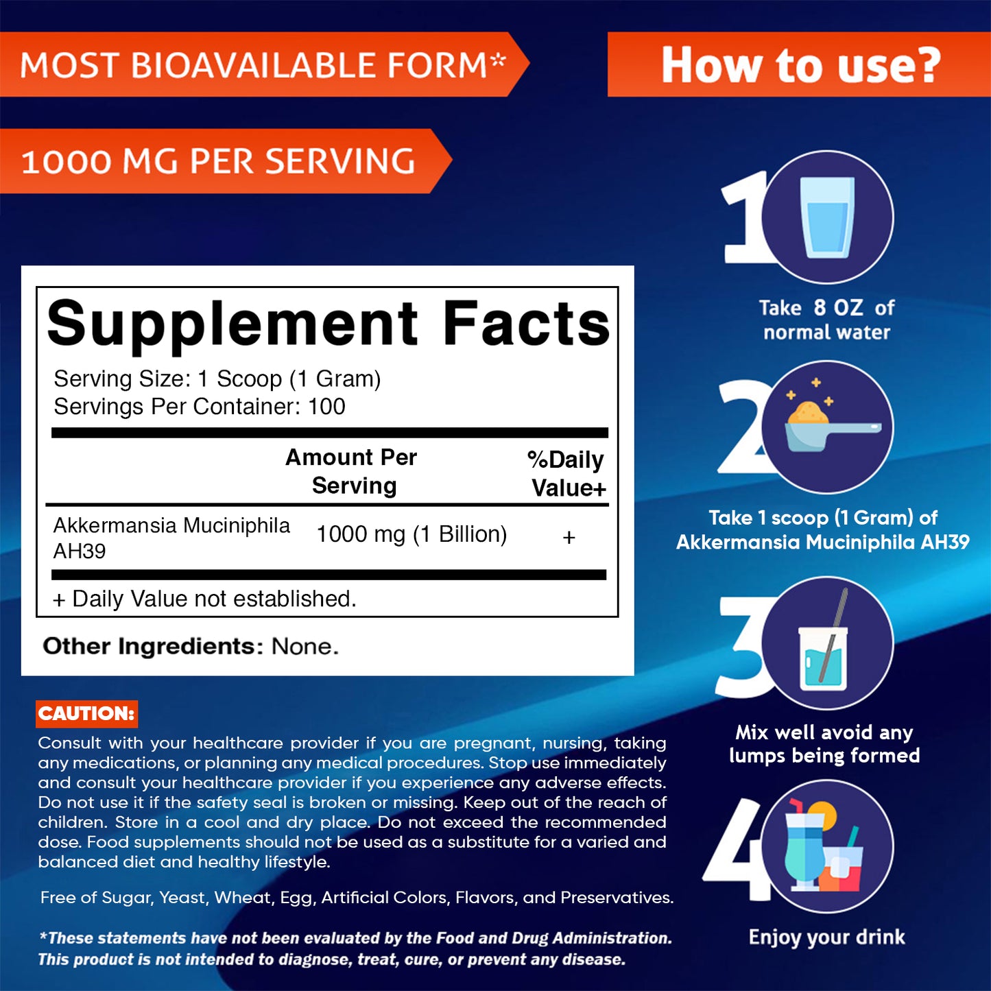 Akkermansia Muciniphila Gut Health - 100 Gram Powder