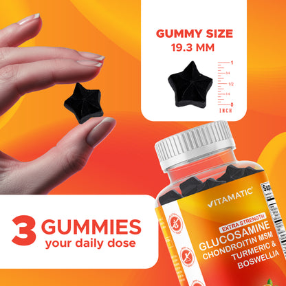 Glucosamine Chondroitin MSM Boswellia Turmeric 60 Gummies