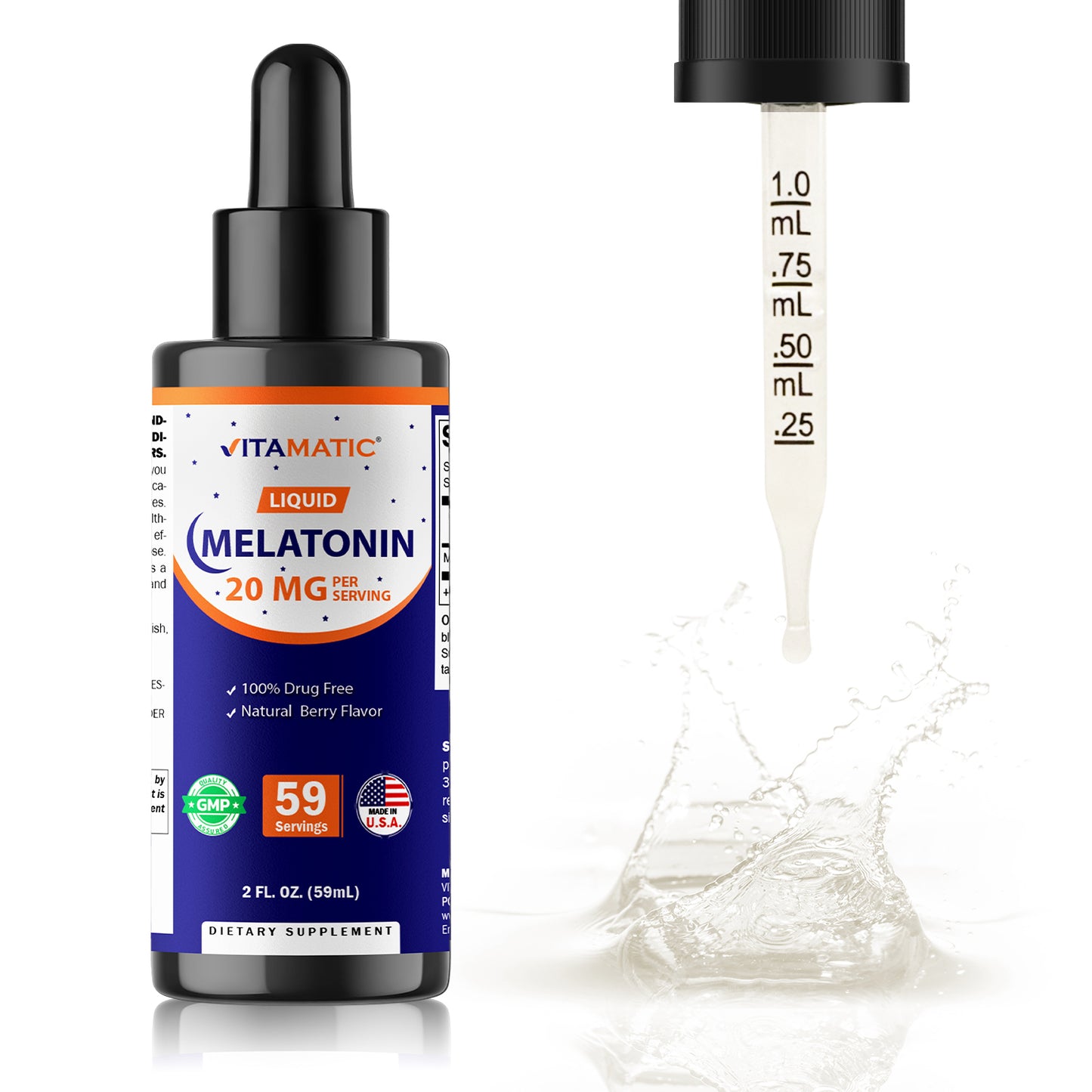 Melatonin 20mg Liquid Drops 2 Fluid Ounce