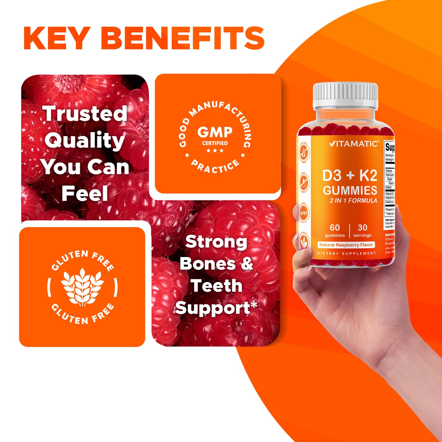 D3 K2 60 Gummies