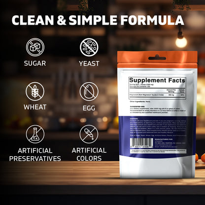 Magnesium Taurate 250gram Powder - 250 Servings