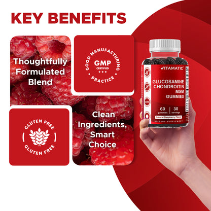 Glucosamine Chondroitin MSM & Vitamin E 60 Gummies