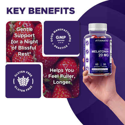 Melatonin 20mg - 60 Vegan Gummies