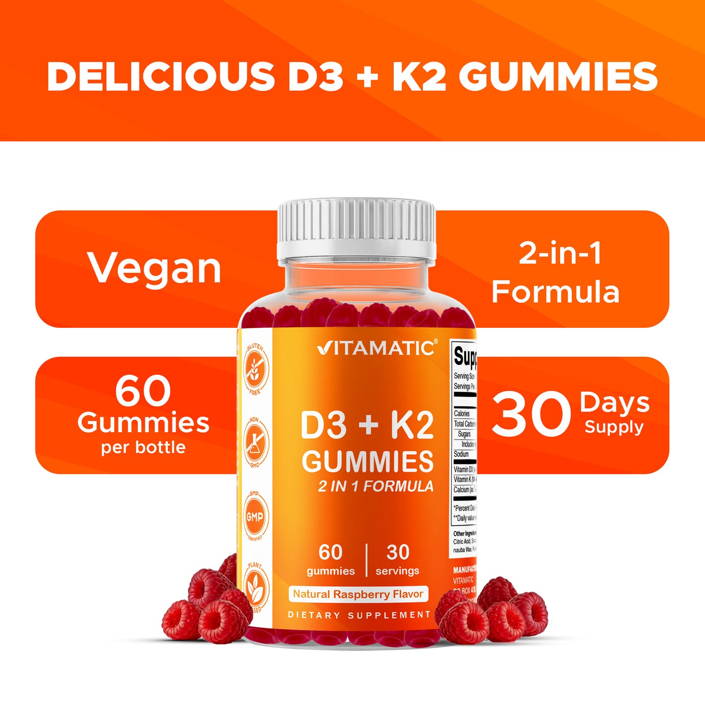 D3 K2 60 Gummies