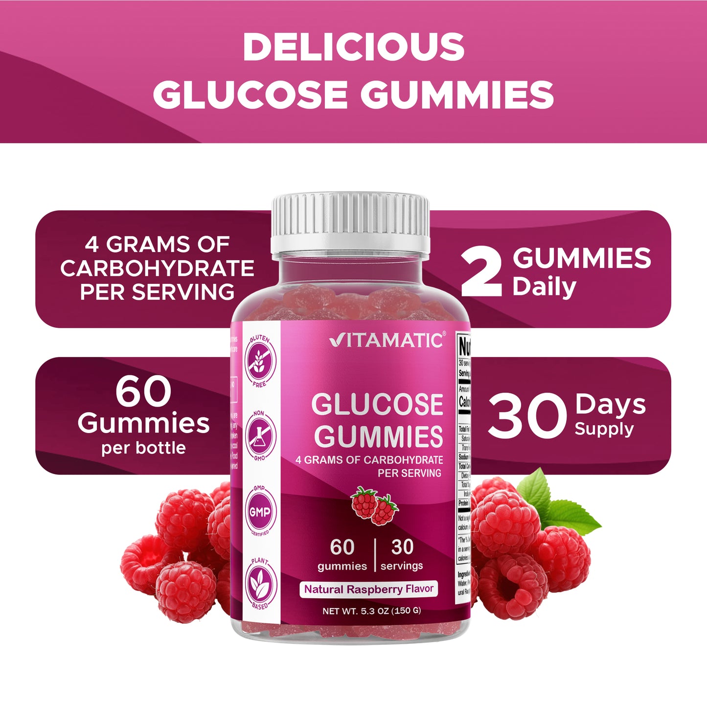 Glucose Gummies - 60 Gummies