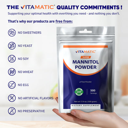 Vitamatic Mannitol Powder-1000 mg per Servings