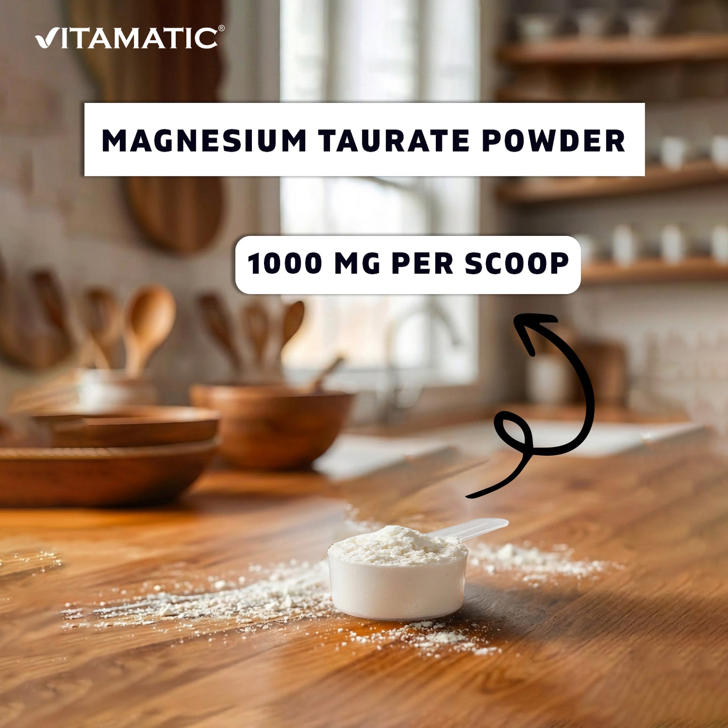 Magnesium Taurate 250gram Powder - 250 Servings