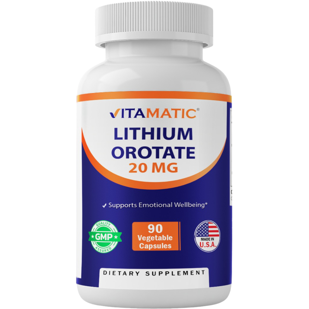 Lithium Orotate 20mg 90 Capsules