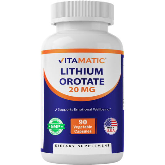 Lithium Orotate 20mg 90 Capsules